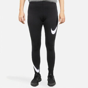 Nike As W Nsw Legasee Lgng Swoosh [DB3897-010] 女 緊身褲 健身 運動 黑