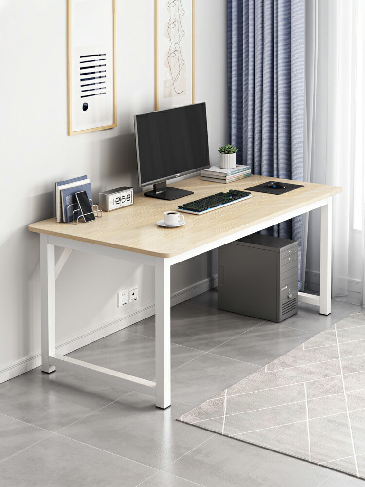 書桌 辦公桌 電腦桌臺式書桌學生家用臥室學習桌簡易出租屋長方形工作辦公桌子