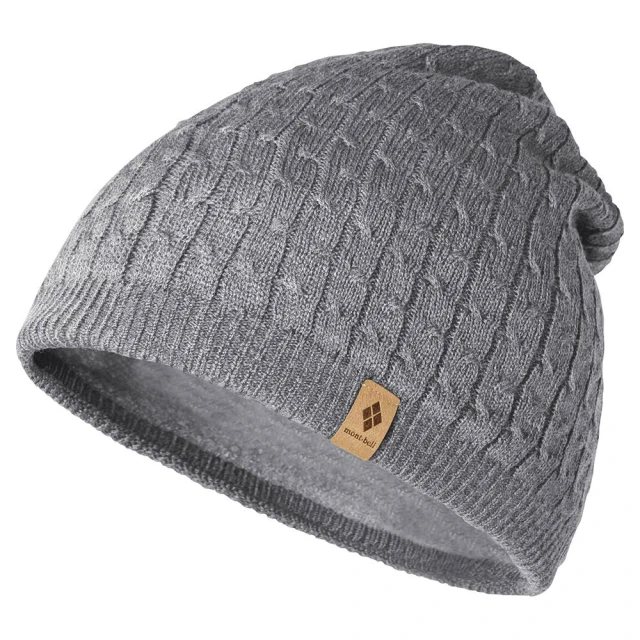 ├登山樂┤日本 mont-bell Climapro Watch Cap 登山防風透氣羊毛混紡 保暖帽 # 1118899GY 灰