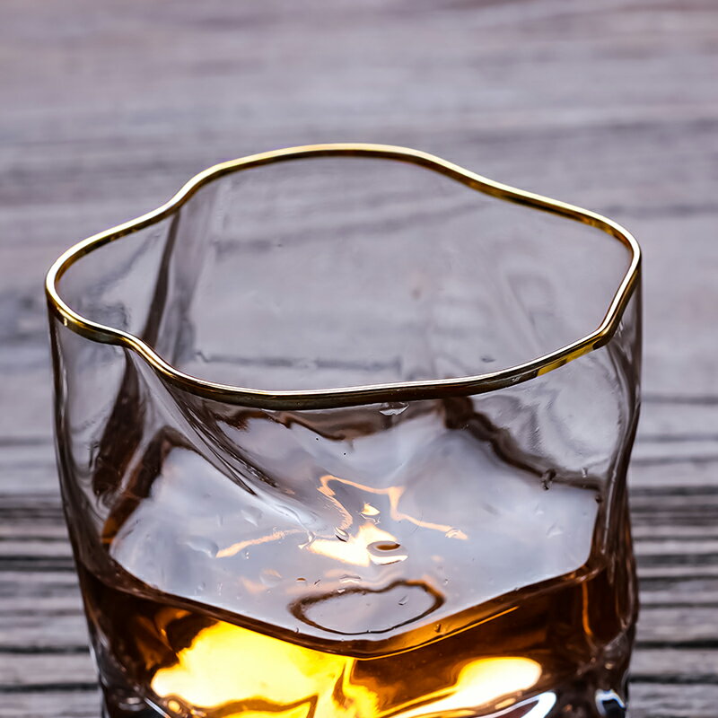 小松誠設計師威士忌酒杯洋酒杯日式創意啤酒玻璃杯子古典水晶