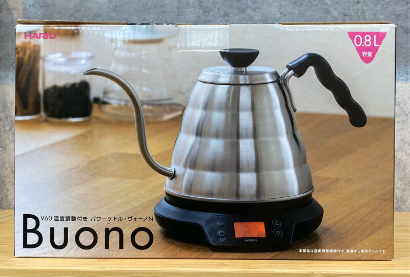 Hario EVT-80HSV V60 Electric Kettle with Temperature Control Power Kettle Vono N 0.8L