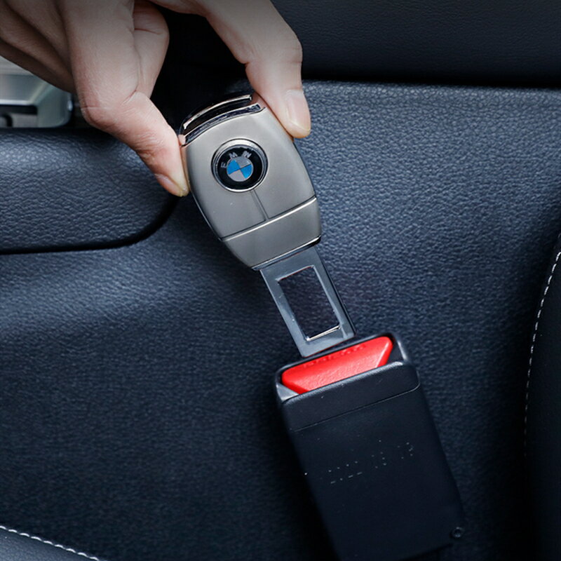汽車安全插帶卡口帶延長器固定卡通接頭揷片車載車內裝飾高端合金