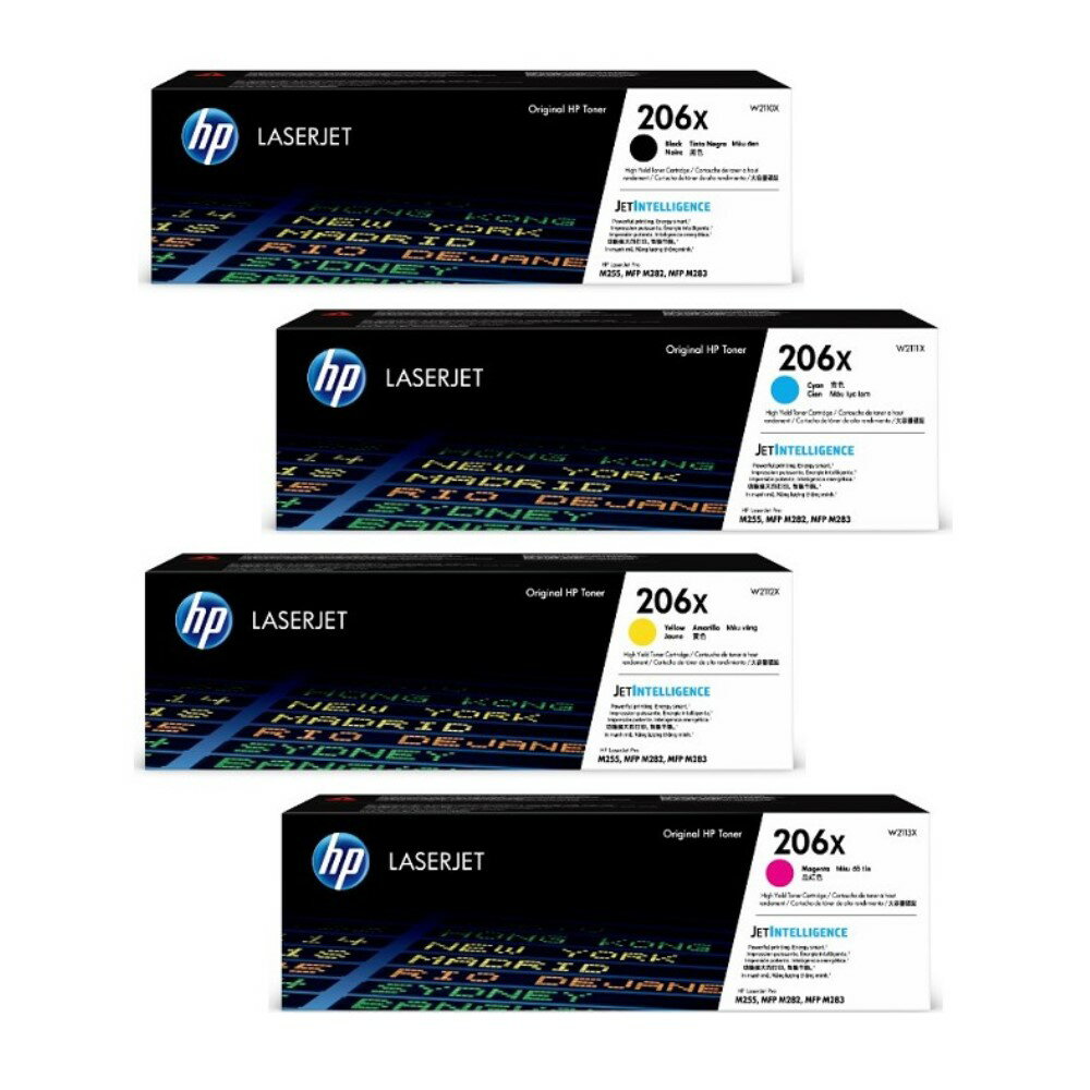 滿額現折220★HP 206X 原廠高容量碳粉匣 四色 W2110X/W2111X/W2112X/W2113X 適用M255/M282/M283