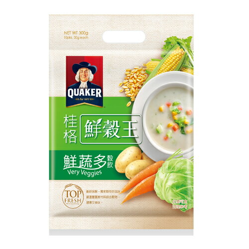 桂格鮮穀王-鮮蔬多榖飲30g*10入/袋【愛買】