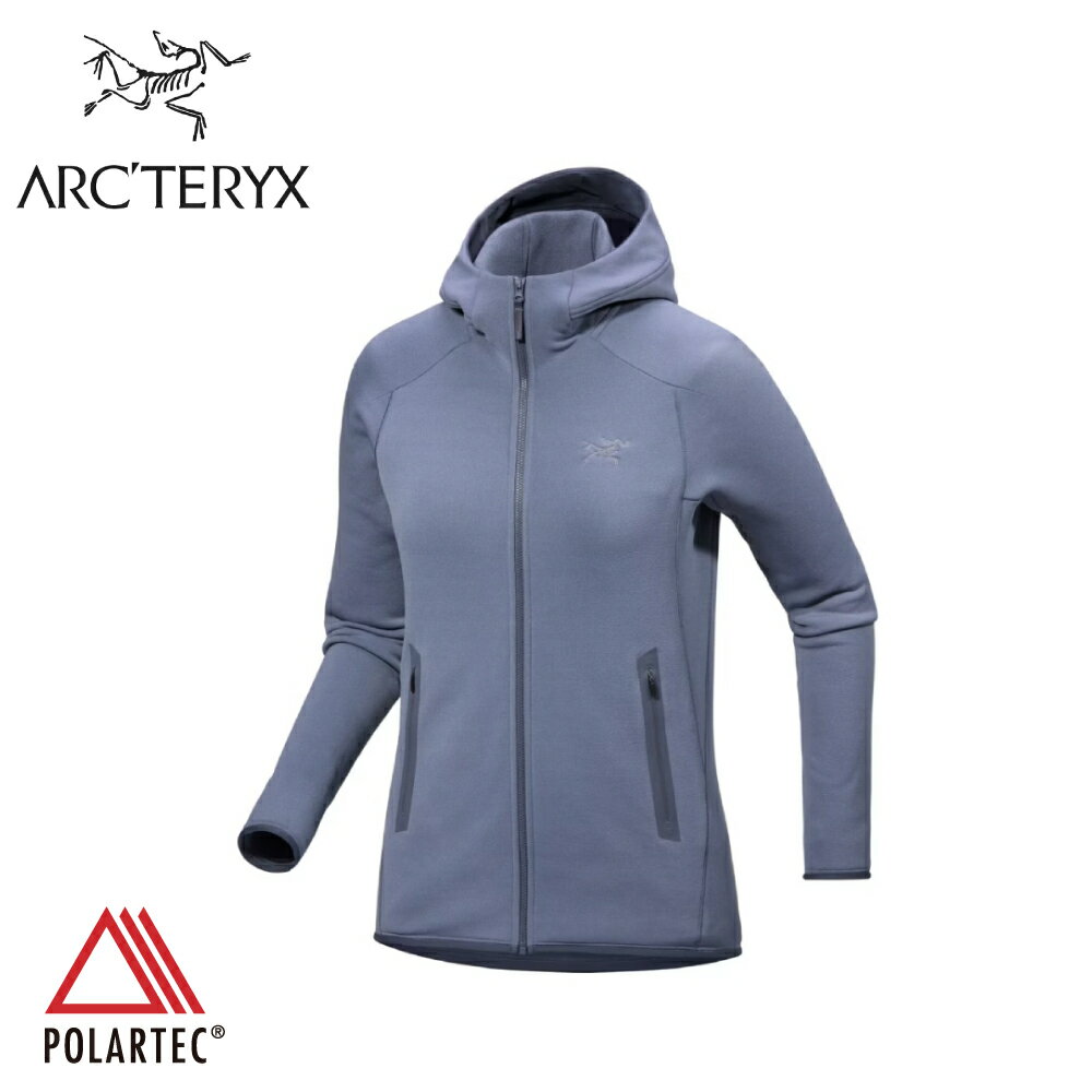【ARC'TERYX 始祖鳥 女 Kyanite 刷毛外套《雲層藍》】X000008535/登山/保暖外套/夾克/彈性刷毛