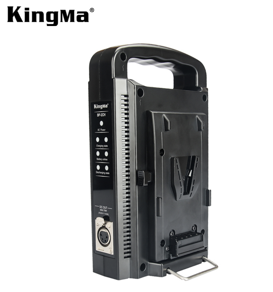 【eYe攝影】現貨 KINGMA BP-2CH 專業攝影雙充供電器 Ｖ掛電池 雙槽充電器 不含電池
