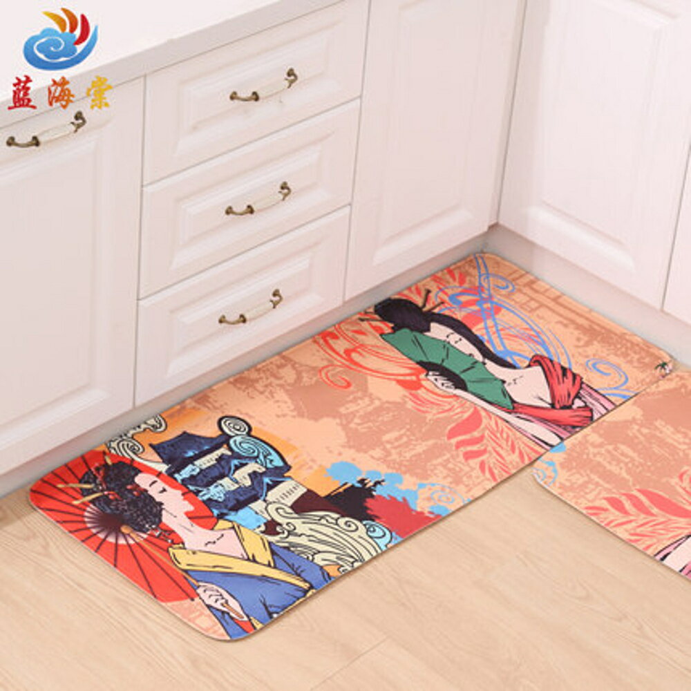 ✤宜家✤最新!!可愛時尚地墊70 廚房浴室客廳吸水長條防滑地毯 (50*120cm)