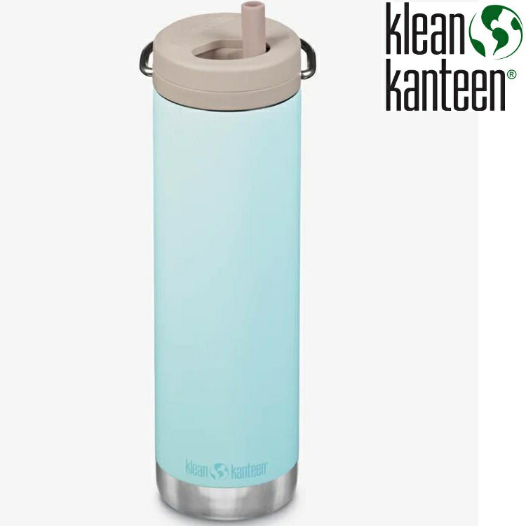 Klean Kanteen TKWide 寬口不鏽鋼保冰瓶 20oz/592ml (旋轉吸管蓋) K20TKWPT BT粉藍