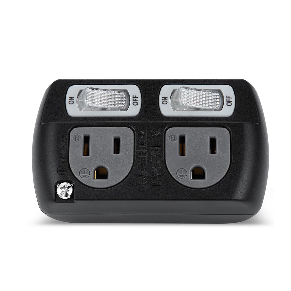 【PowerSync 群加】2開2插3P轉2P壁插 TC2300 黑【三井3C】 1