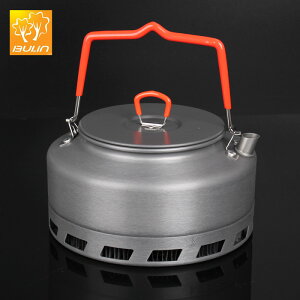 步林戶外燒水壺便攜泡茶野營用品野外煮茶壺便攜式節能聚熱壺1.6L