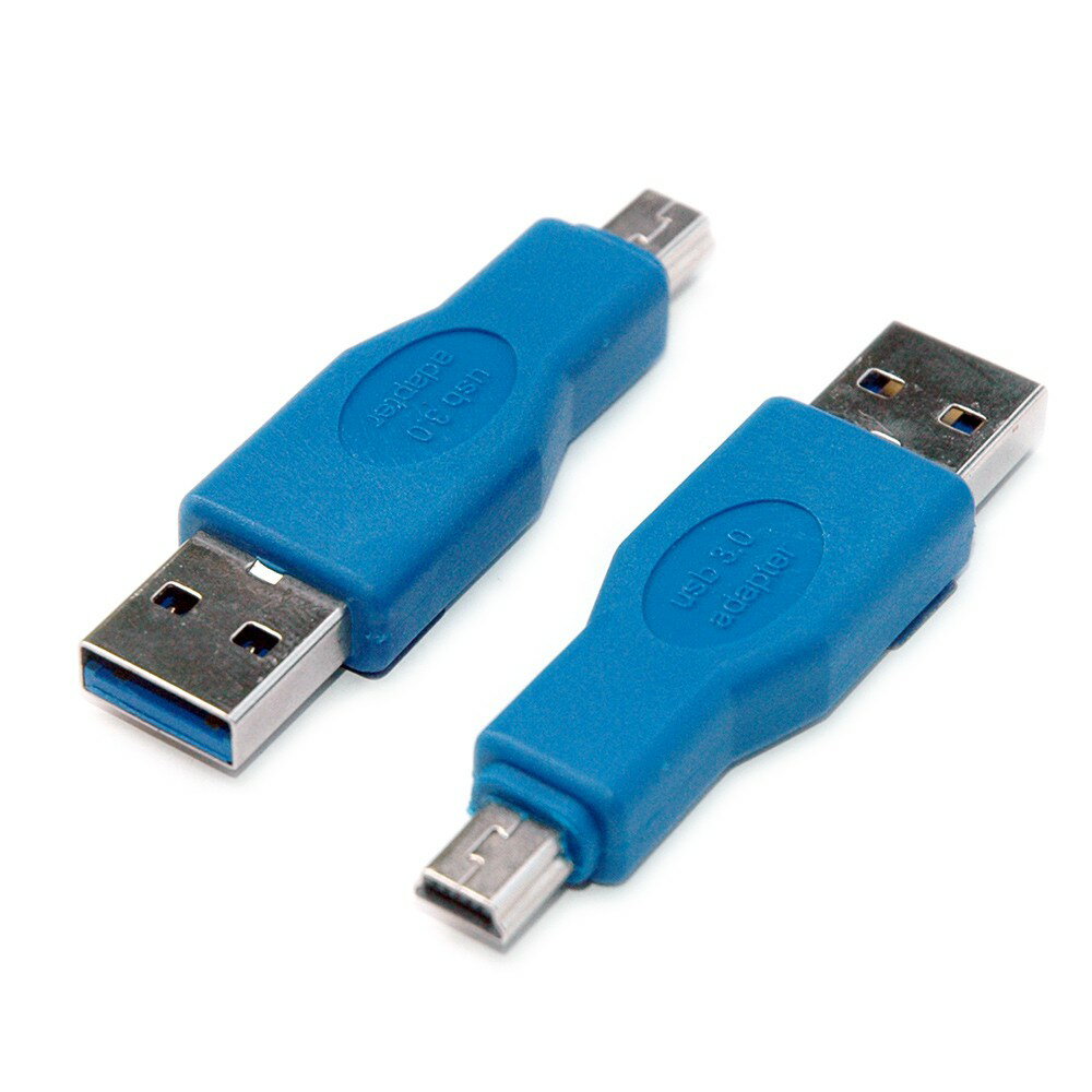 USB 3.0 A公對mini 10 pin公轉接頭~使用在USB 3.0週邊配備(Mini USB頭10pin)
