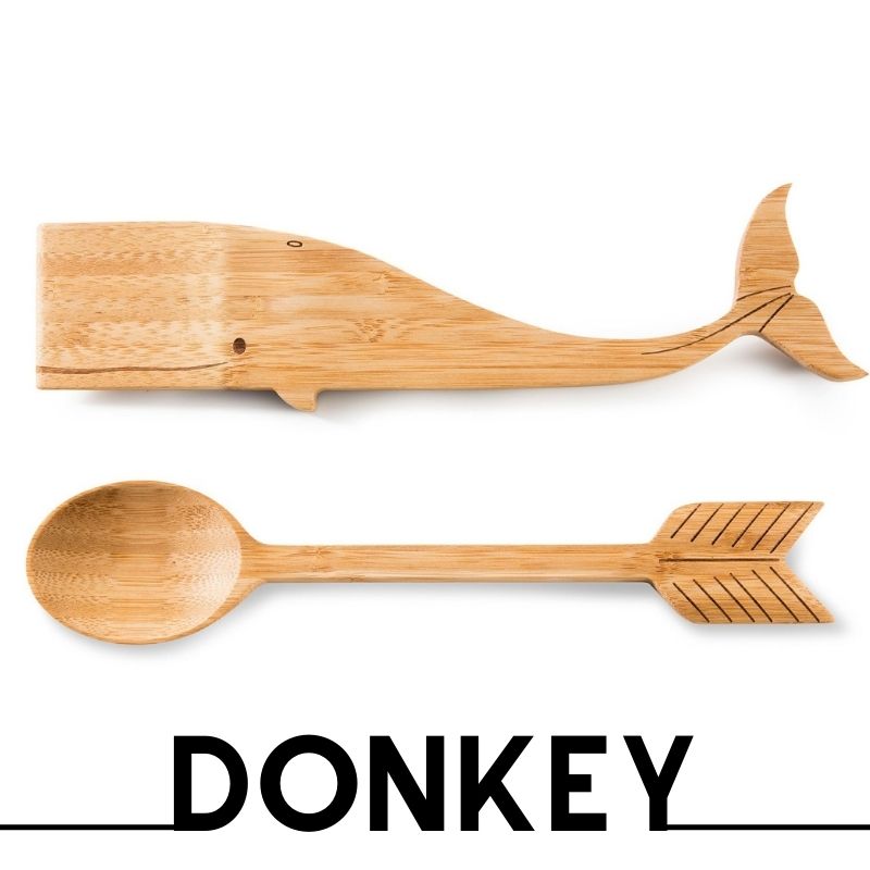 德國 DONKEY 鯨魚造型煎鏟/羅賓漢造型木勺 木煎匙 木勺 廚房 用具 附發票【心心哈德】現貨 全館499超取免運｜全場下殺★滿額再享折扣