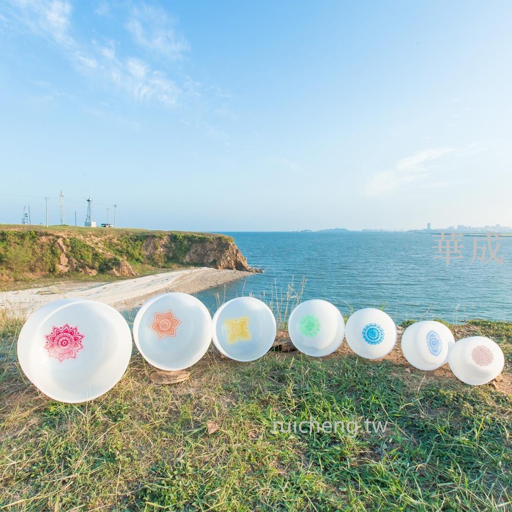 6-12 英寸七脈輪水晶碗 7 專業音樂碗佛聲碗冥想癒合瑜伽釋放壓力禮品棒