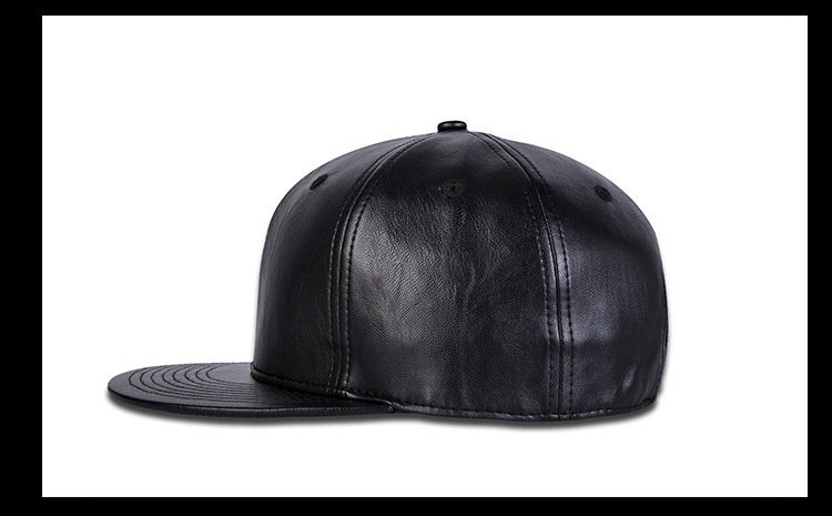 FIND 韓國品牌棒球帽 男 街頭潮流 純黑色皮革款 歐美風 嘻哈帽 街舞帽 太陽帽