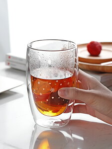玻璃杯雙層防燙男大容量女便攜耐高溫家用泡茶杯高顏值喝水的杯子