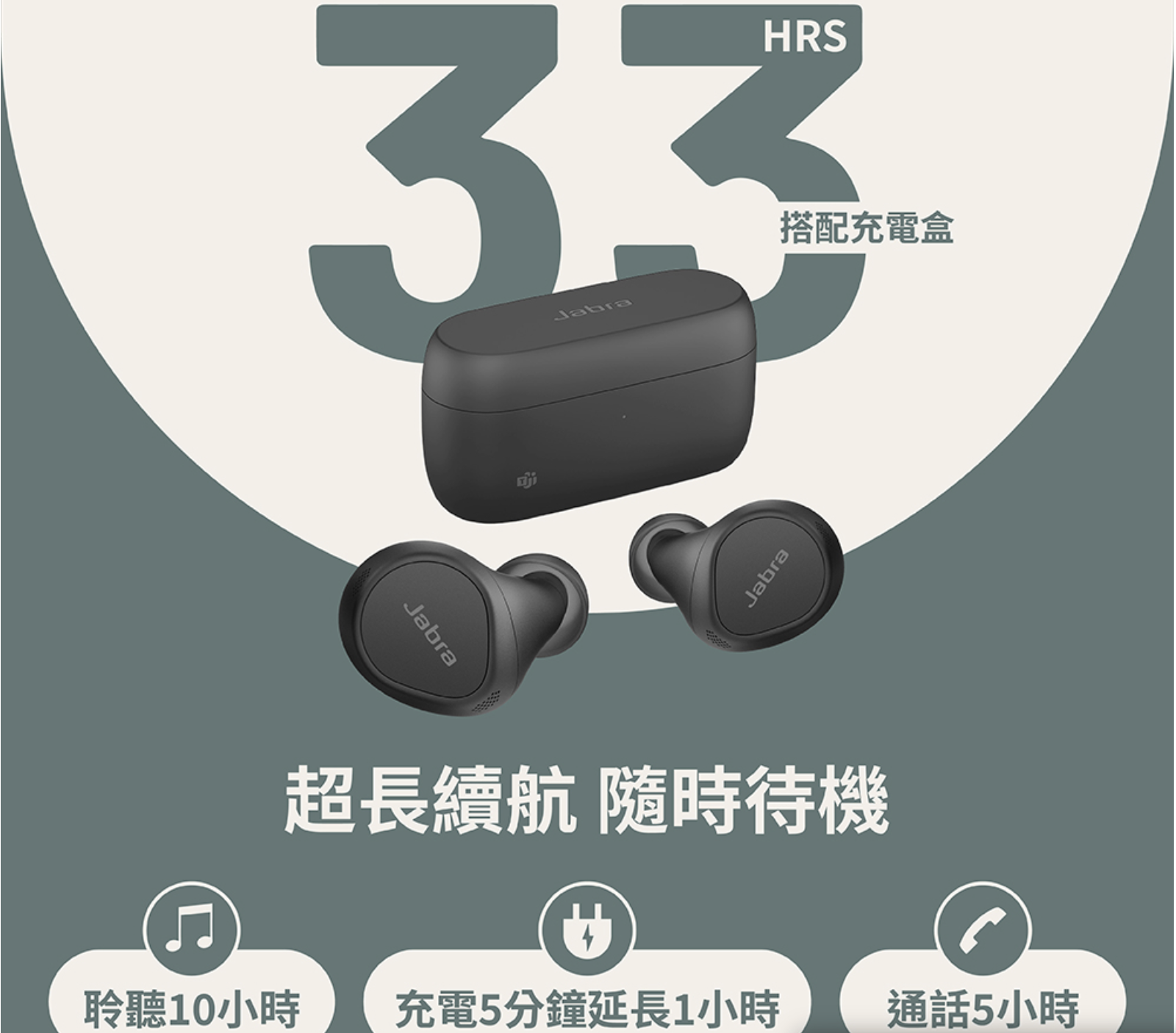 (免運)（全新禮品出清）Jabra Evolve2 Buds商務會議多點藍牙真無線耳機 2