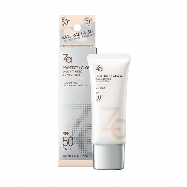 Za煥彩亮妍潤色UV防曬乳#米杏色 40g