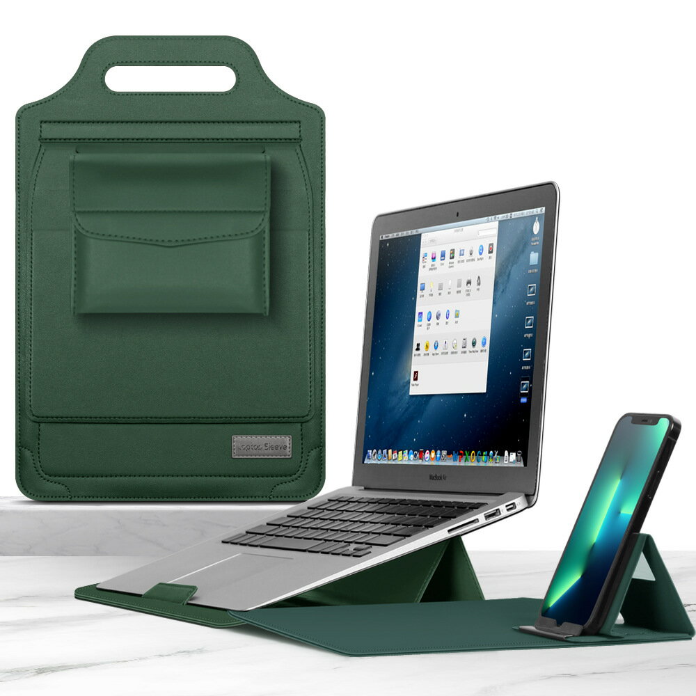 【支架內膽包】筆電包 筆記型電腦包 保護套 手提包 13吋適用 MacBook Air 蘋果電腦 防震防刮 多功能收納 辦公通勤