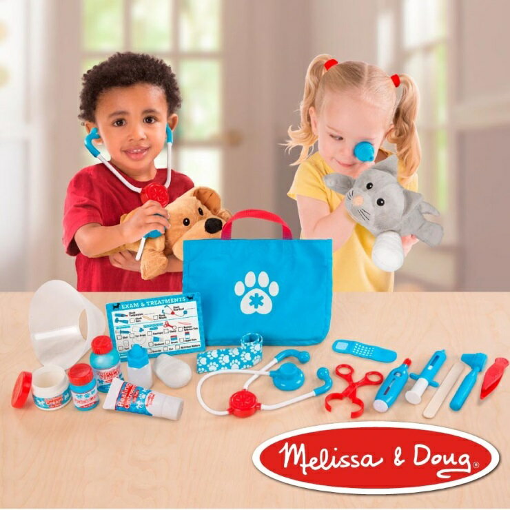 美國瑪莉莎 Melissa & Doug角色扮演 - 寵物診所治療遊戲組