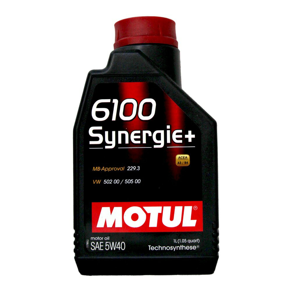 MOTUL 6100 Synnergie+ 5W40 A3/B4 合成機油【299免運領券再享折扣】