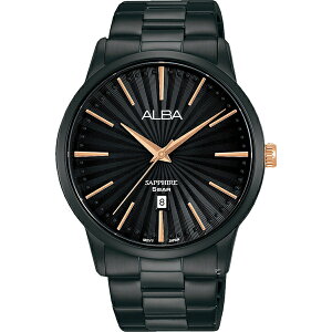 ALBA 雅柏錶 紳士品格 時尚腕錶 VJ32-X319SD(AG8K89X5)-41mm-黑面鋼帶【刷卡回饋 分期0利率】【跨店APP下單最高20%點數回饋】
