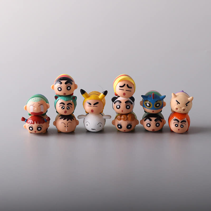 值得收藏卡通小新14件組系列疊疊樂