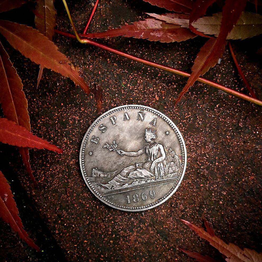 西班牙1869年5比索銀幣外國仿古錢幣把玩硬幣收藏書房復古擺件| 協貿國際日用品生活3館| 樂天市場Rakuten