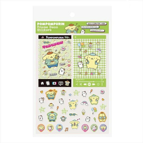 【震撼精品百貨】Pom Pom Purin 布丁狗~日本Sanrio三麗鷗 布丁狗裝飾貼紙組-街頭風格*07698