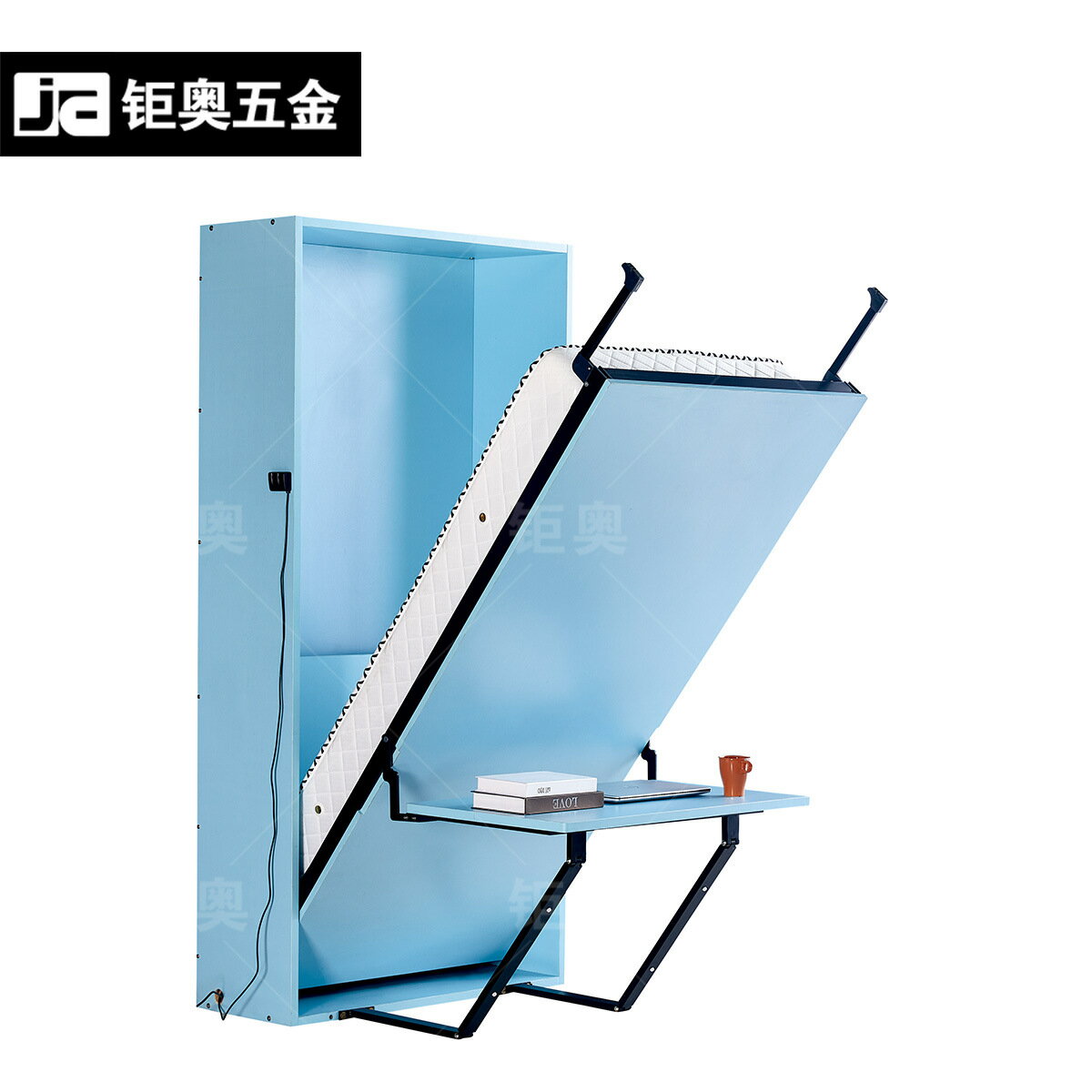 【多功能一體】電動墨菲床 隱形床 摺疊床 書桌床 遙控正翻床 多功能傢俱 節省空間 居家收納 書房臥室兩用 臺灣現貨