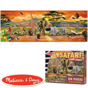 美國瑪莉莎 Melissa & Doug 大型地板拼圖非洲草原100 片