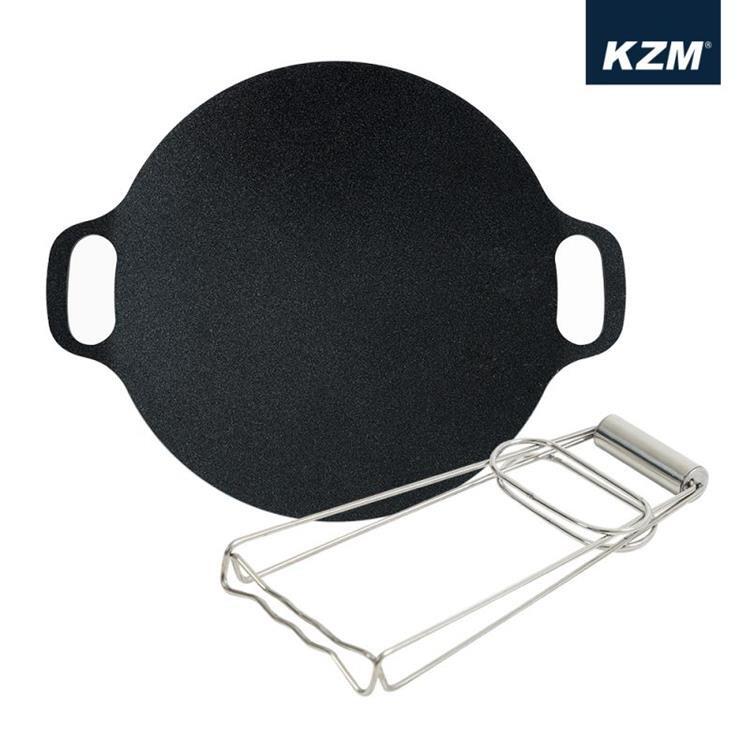 KAZMI KZM黑皮不沾迷你烤盤/燒烤盤/鐵板煎盤 含收納袋 28cm K20T3G003