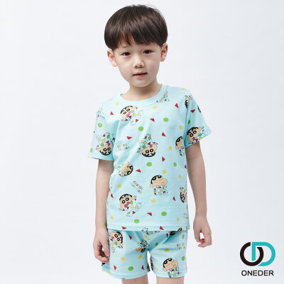 【ONEDER旺達】蠟筆小新 純棉短袖套裝 蠟筆小新睡衣 SC-NF002
