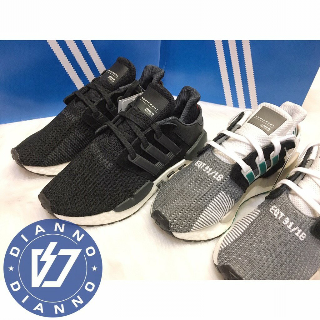 帝安諾- Adidas EQT 91/18 Support AQ1037 灰綠黑白黑歐美限定Boost超