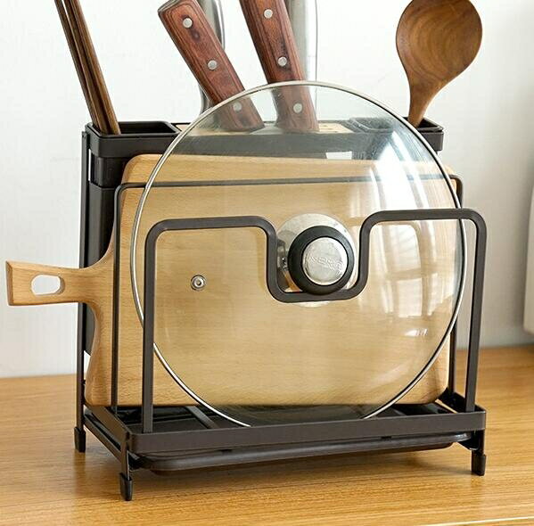 菜刀砧板架 筷子籠一體組合家用放菜刀座架子菜板架廚房刀具置物架
