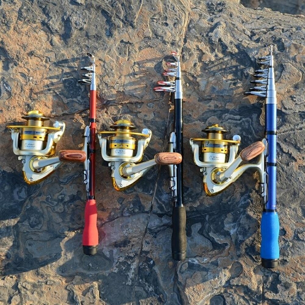 釣竿小海竿1米便攜超短節江桿迷你釣魚竿拋竿遠投磯竿冰釣路亞竿套裝jd 非凡小鋪 台灣樂天市場