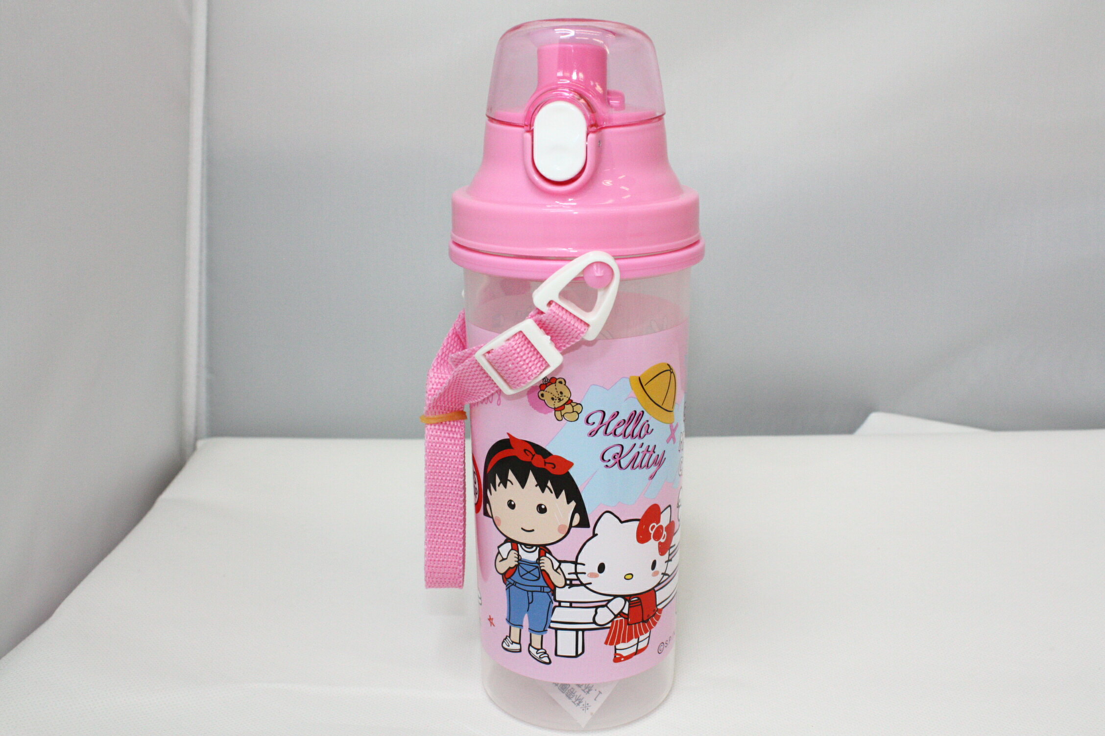 大賀屋 Hello kitty 小丸子 水壺 直飲 防漏 大容量 兒童 兒童水壺 臺灣製 正版 授權 T00011650