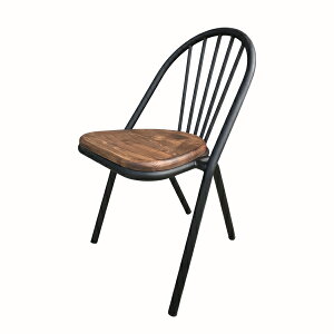 [特價] 復古風格 瑪麗安餐椅 鐵管 木椅板 CH065《特價》