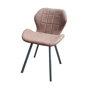 布萊克餐椅 布餐椅六角造型椅背 方格紋縫線 二色 CHR009