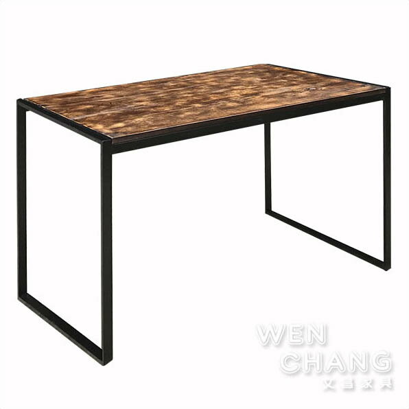 訂製品 白橡木扁管口字桌 無木節 兩色 CU041