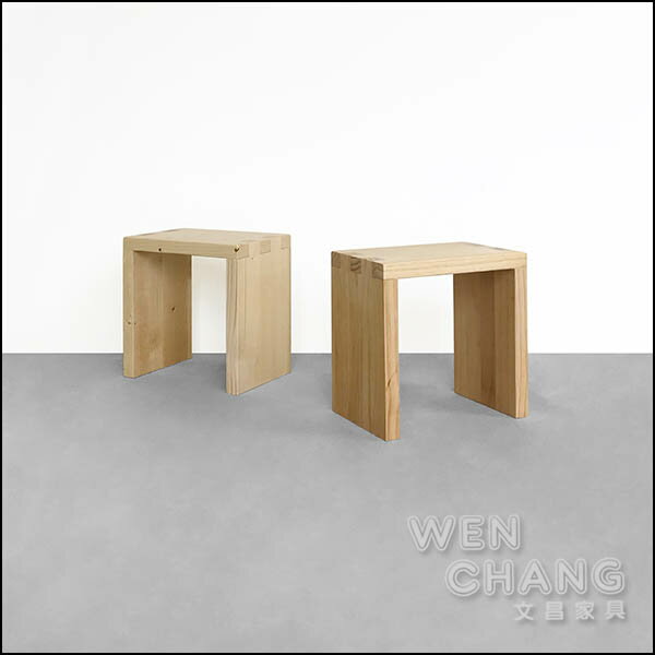 訂製品 原木榫接矮凳 椅凳CUA-003
