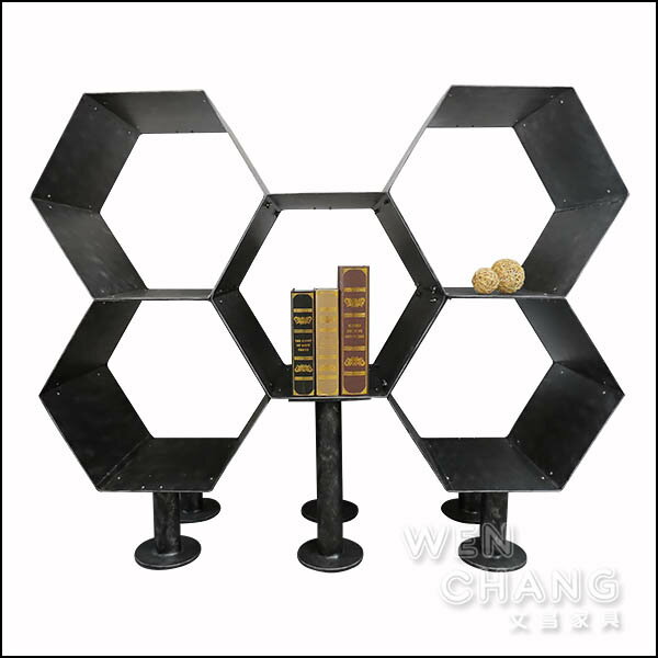 〈5顆組C款〉全鐵造型櫃 多彩金屬 蜂窩 蜂巢 書櫃 床頭櫃《爆倉出清大特價》
