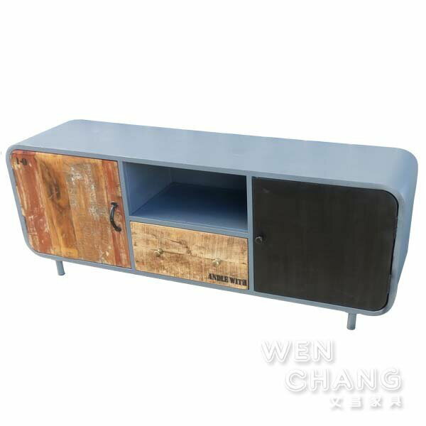 LOFT 工業風 做舊 回收木木材 維納斯一抽電視櫃 CB062