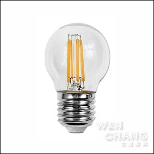 工業風 小球泡燈泡LED版 4W 110V-220V E27 球型 復古鎢絲燈泡 LBU-018