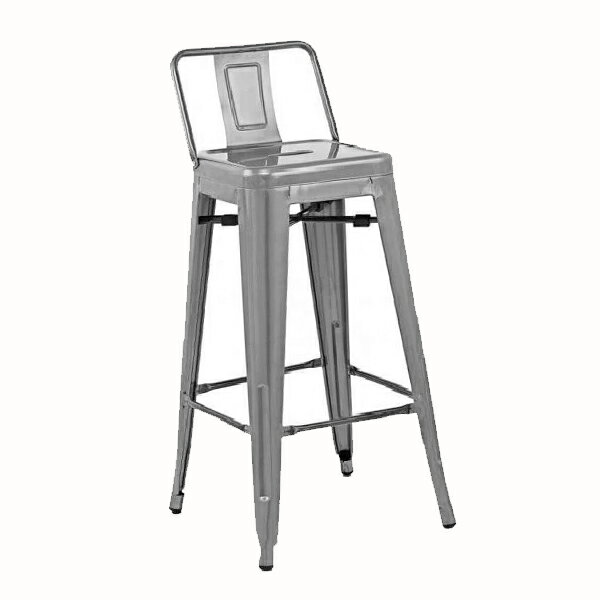 [出清] 法國工業風格鐵椅 Tolix H Stool 75CM 短背 吧台椅可堆疊 複刻版 ST003B