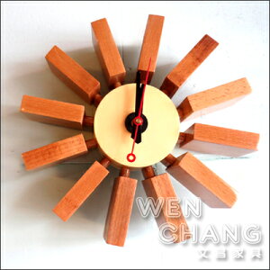 極簡風George Nelson Block Clock 積木掛鐘 設計師款式 複刻版 CO007