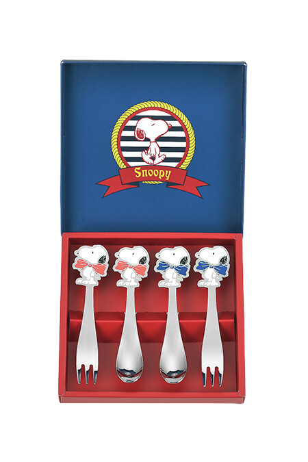 現貨 史努比 SNOOPY 匙叉4件套組 日本製 不銹鋼 日本直運