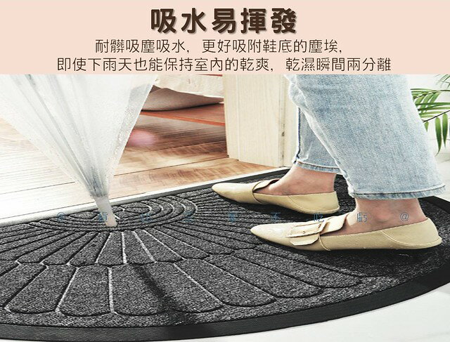 古典半圓刮泥地墊 橡膠墊 除塵 止滑地墊 除塵腳墊 酒店地墊 歐式進門耐磨除塵地墊 古典羅馬地墊 進門墊 半圓橡膠地墊