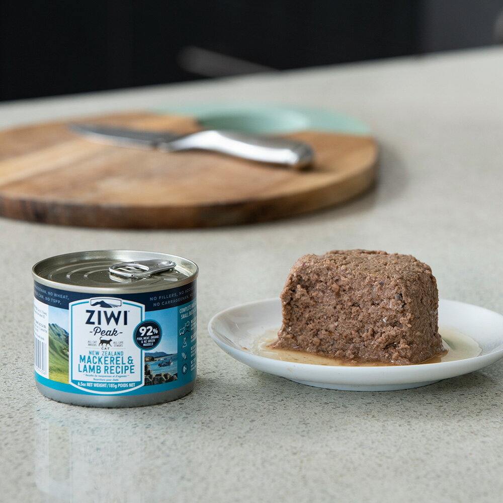【SofyDOG】ZIWI巔峰 92%鮮肉無穀貓主食罐 鯖魚羊肉-185G-12件  貓罐 肉泥 無膠 3