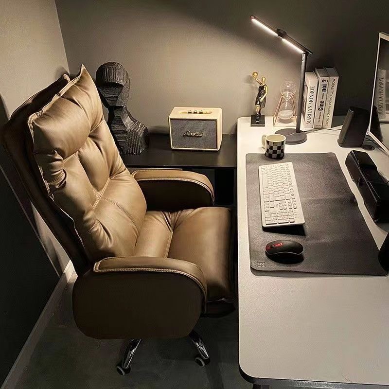 家用辦公電腦椅舒適久坐可躺老闆椅書房書桌靠背椅子商務沙發座椅