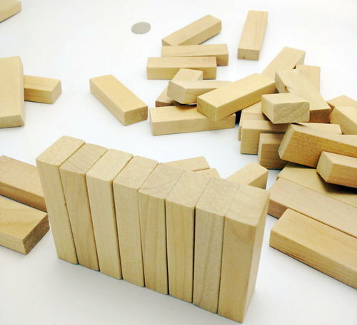 <br/><br/>   小尺寸100片原木 長條原色木片 疊疊高抽積木層層疊疊疊樂積木搭建玩具<br/><br/>